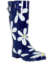 Daisies Navy Boots