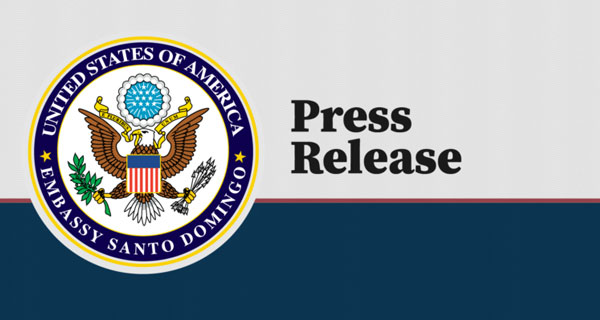 Logo Press Release United States Of America Embassy Dominican Republic