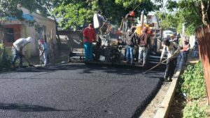 Asphalting Streets of Montecristi